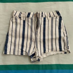 BDG Striped High Rise Pinup Shorts